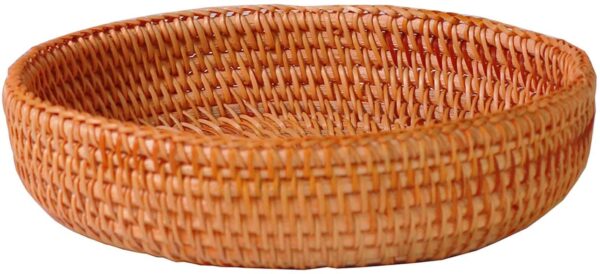 Set of 3 Rattan Round Tray - Image 2
