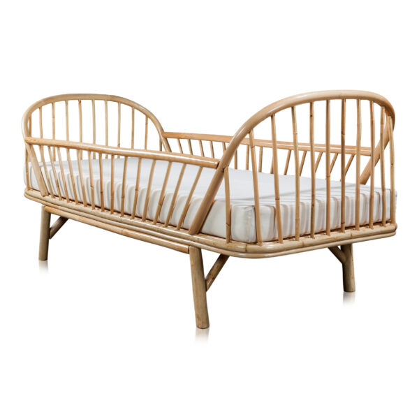 Handmade Rattan Baby Crib