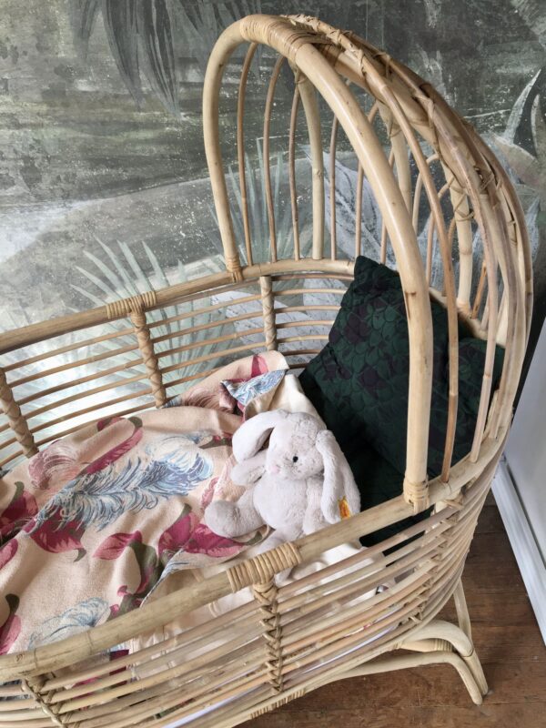 Handmade Rattan Baby Crib - Image 2