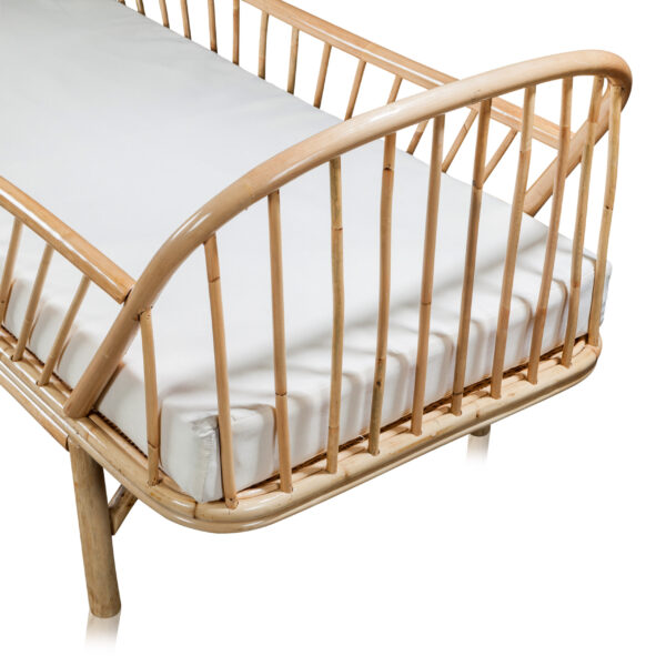 Handmade Rattan Baby Crib - Image 3