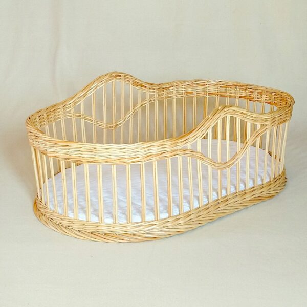 Handmade Rattan Baby Crib - Image 2