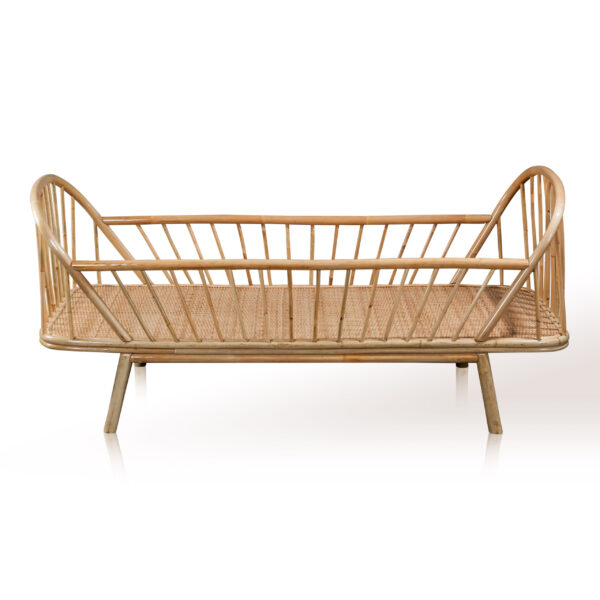 Handmade Rattan Baby Crib - Image 4
