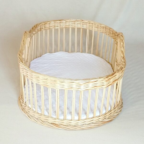 Handmade Rattan Baby Crib - Image 4