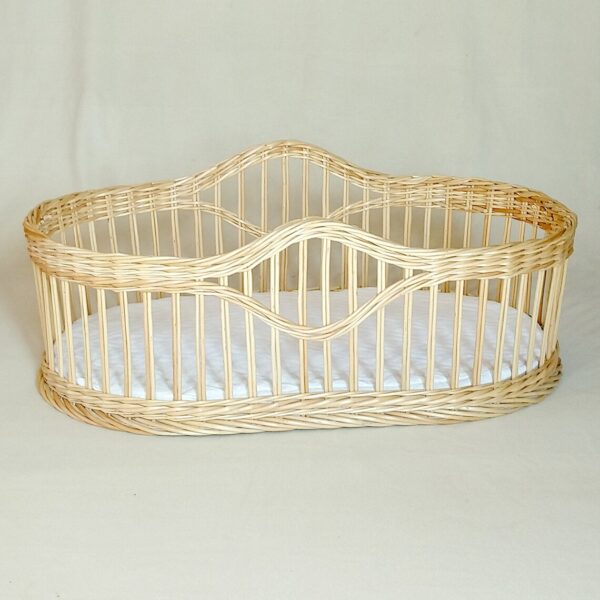 Handmade Rattan Baby Crib - Image 5