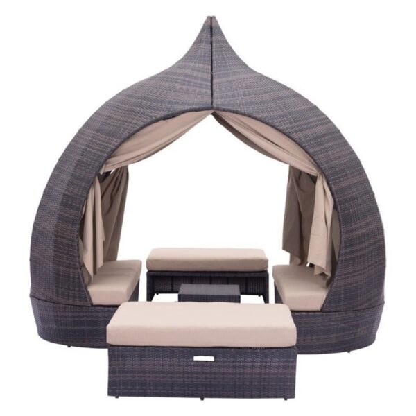 Handmade Rattan Outdoor Bed - Image 2