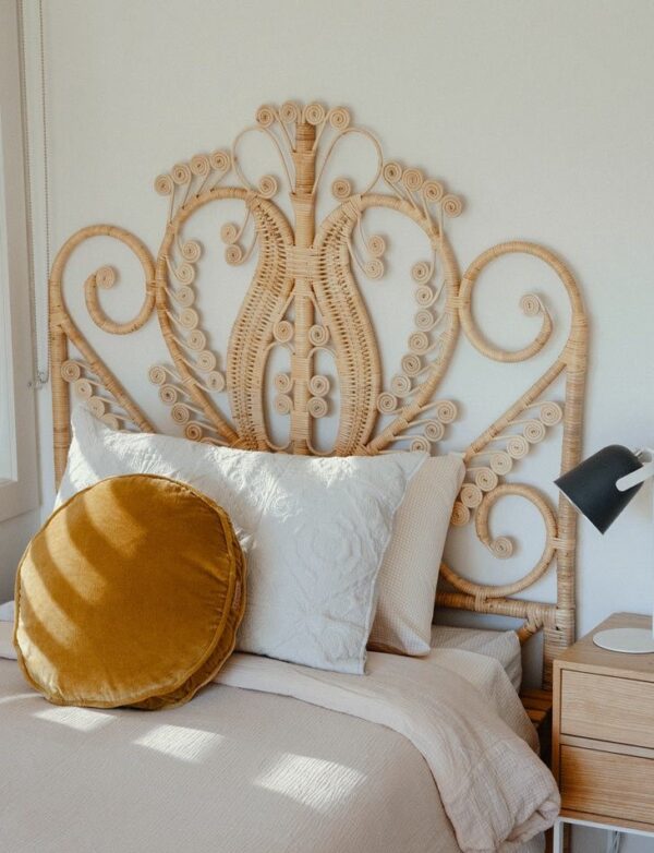 Handmade Rattan Bed Head | Rattan Head Board - Image 4