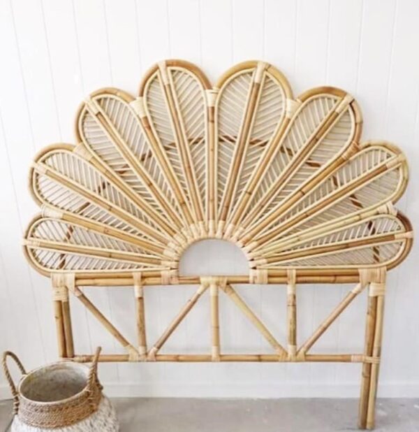 Handmade Rattan Bed Head | Rattan Head Board - Image 5