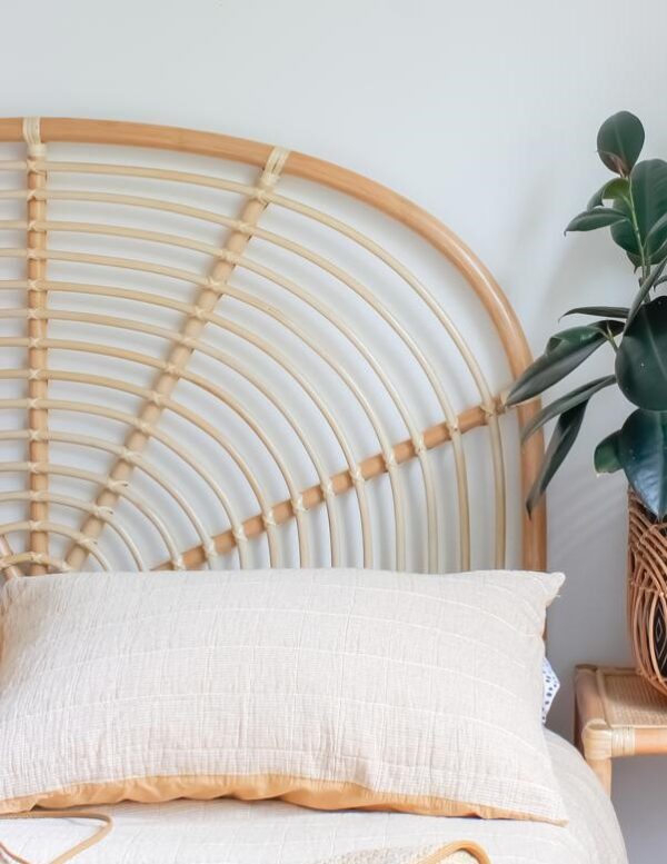 Handmade Rattan Bed Head | Rattan Head Board - Image 5