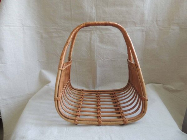 Handmade Rattan Magazine Rack - Image 2