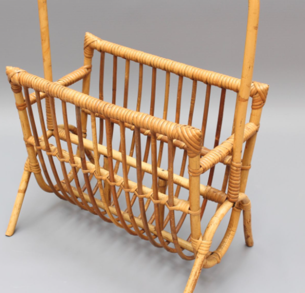 Handmade Rattan Magazine Rack - Image 6