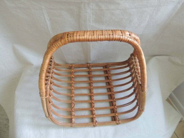 Handmade Rattan Magazine Rack - Image 4