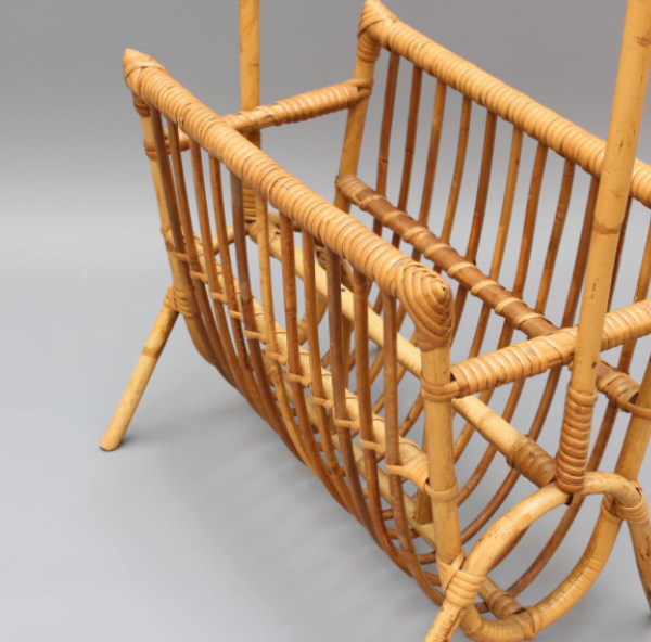 Handmade Rattan Magazine Rack - Image 7