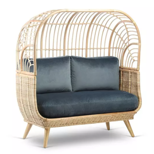 Handmade Rattan Egg Double Chair