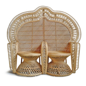 Handmade Rattan Peacock Double Chair