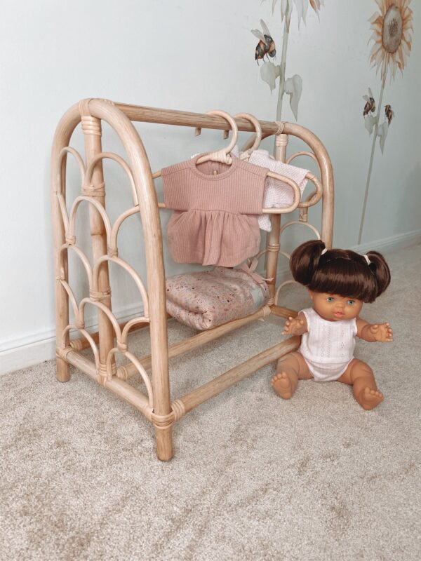 Handmade Rattan Clothing Rack