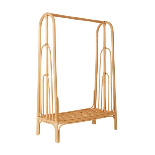 Handmade Rattan Clothing Rack