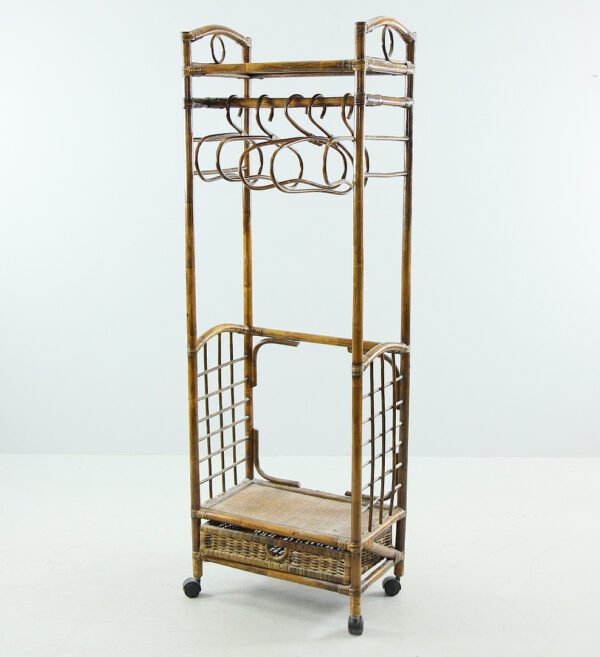 Handmade Rattan Clothing Rack