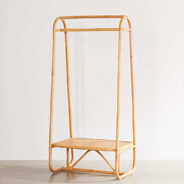 Handmade Rattan Clothing Rack
