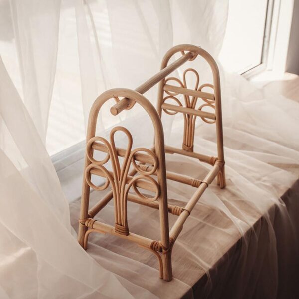 Handmade Rattan Clothing Rack