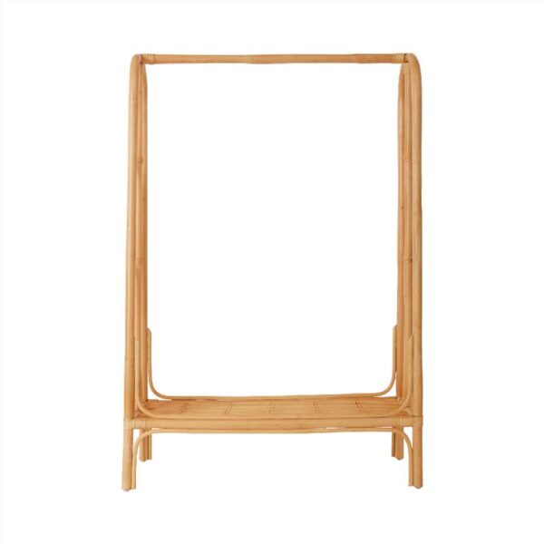 Handmade Rattan Clothing Rack - Image 2