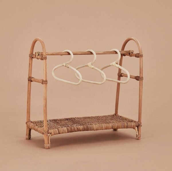 Handmade Rattan Clothing Rack - Image 2