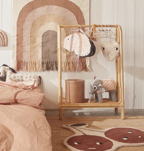 Handmade Rattan Clothing Rack - Image 3