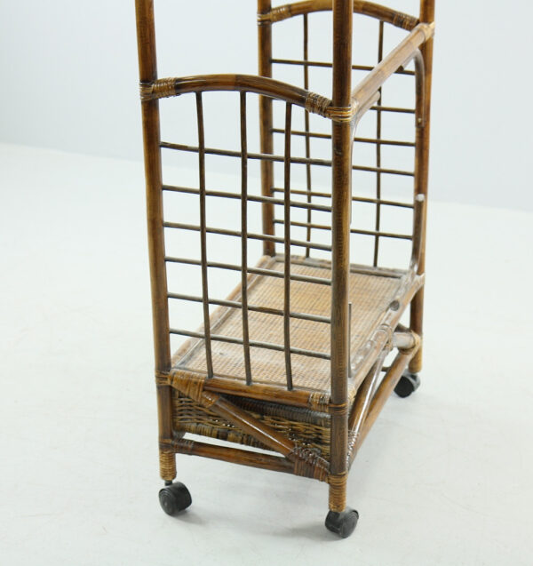 Handmade Rattan Clothing Rack - Image 3