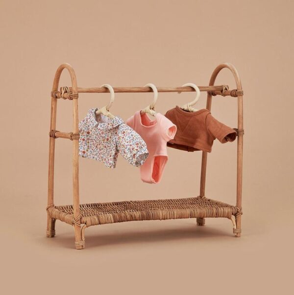 Handmade Rattan Clothing Rack - Image 3