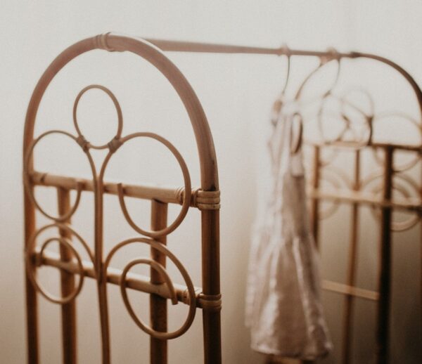 Handmade Rattan Clothing Rack - Image 4
