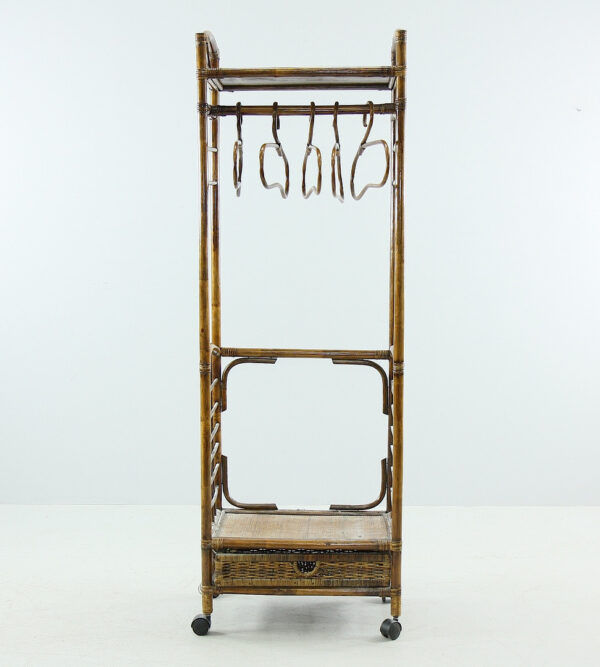 Handmade Rattan Clothing Rack - Image 4