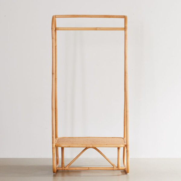 Handmade Rattan Clothing Rack - Image 5
