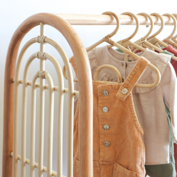 Handmade Rattan Clothing Rack - Image 7