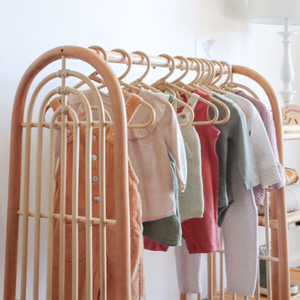 Handmade Rattan Clothing Rack - Image 8