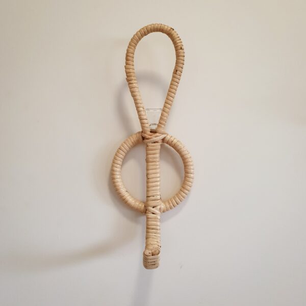 Handmade Rattan Wall Hooks (Set of 4) - Image 2