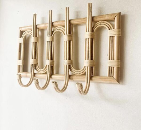 Handmade Rattan Wall Hooks - Image 3