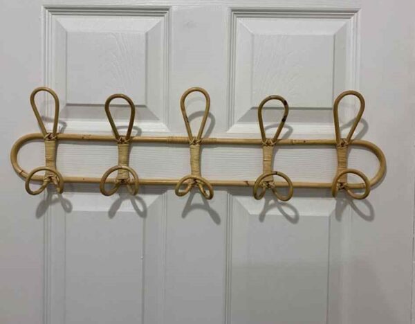 Handmade Rattan Wall Hooks (Set of 2) - Image 5