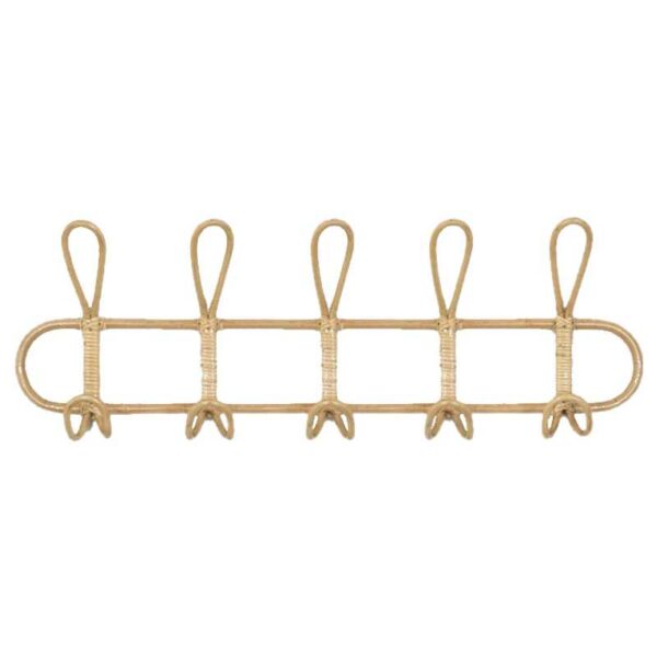 Handmade Rattan Wall Hooks (Set of 2) - Image 7