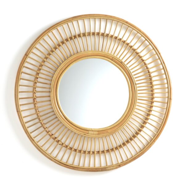 Handmade Rattan Mirror | Rattan Round Mirror