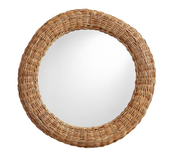 Handmade Rattan Mirror | Rattan Round Mirror