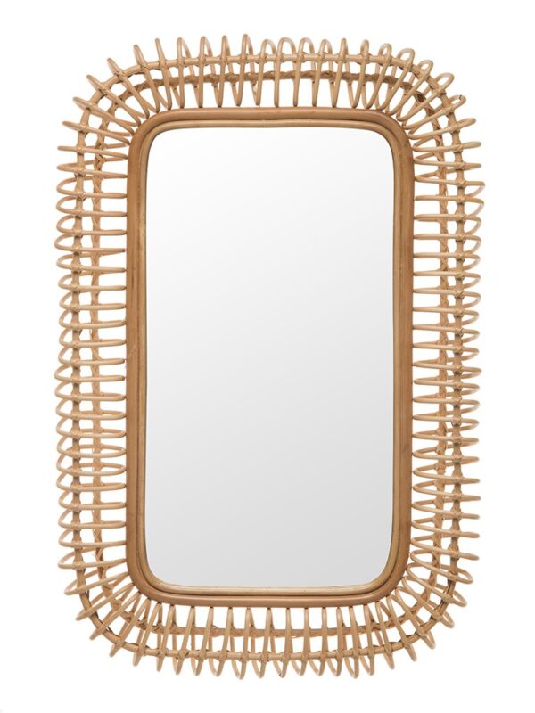 Handmade Rattan Mirror | Rattan Rectangle Mirror