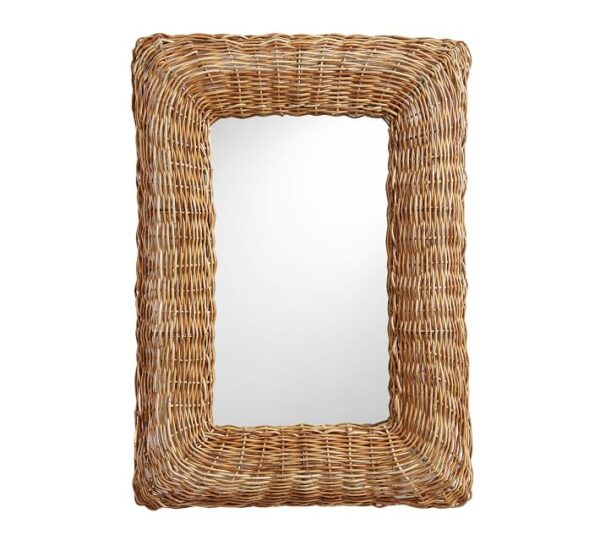 Handmade Rattan Mirror | Rattan Rectangle Mirror