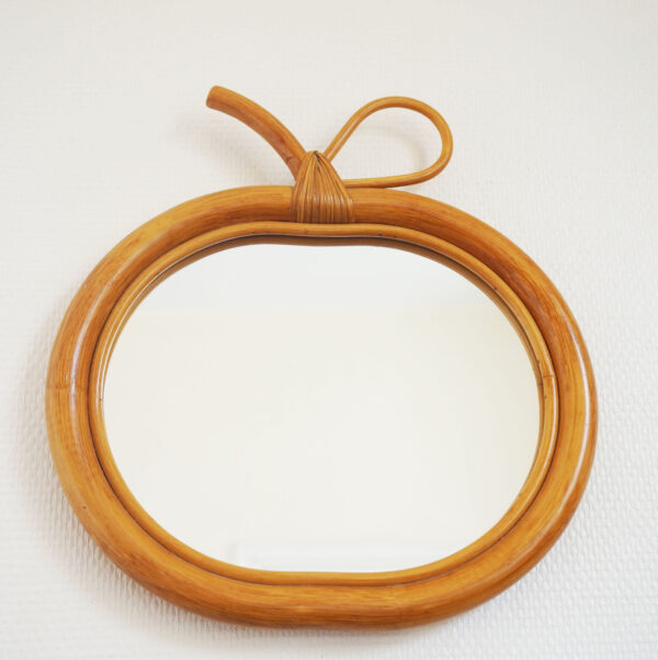 Handmade Rattan Mirror | Rattan Apple Mirror