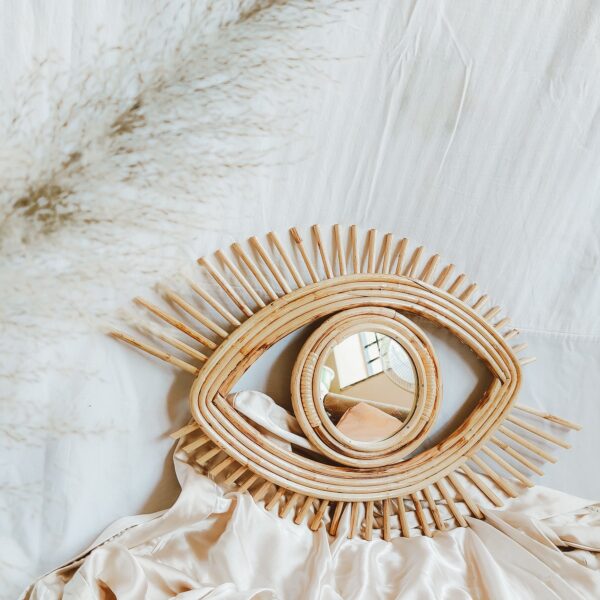 Handmade Rattan Mirror | Rattan Eye Mirror