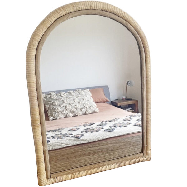 Handmade Rattan Mirror | Rattan Arch Mirror