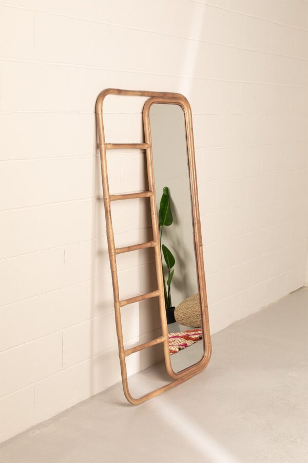 Handmade Rattan Mirror | Rattan Rectangle Mirror - Image 2