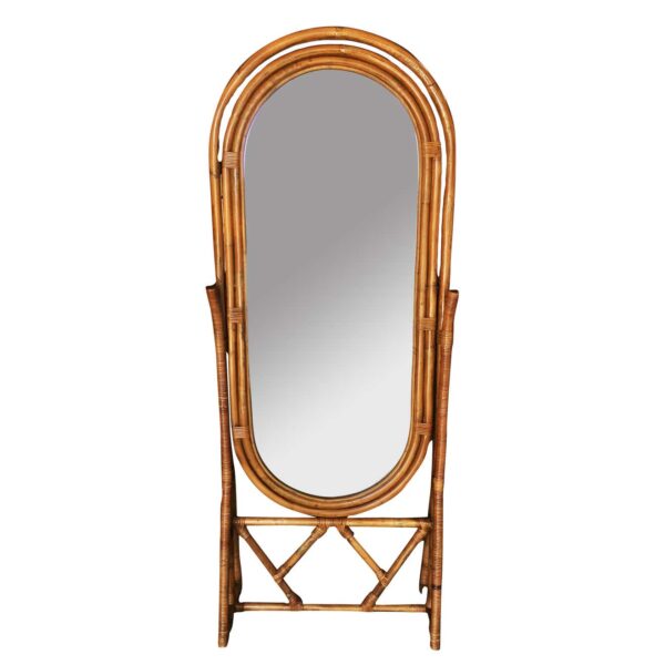 Handmade Rattan Mirror | Rattan Arch Mirror - Image 2