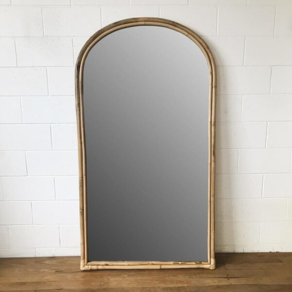 Handmade Rattan Mirror | Rattan Arch Mirror - Image 2