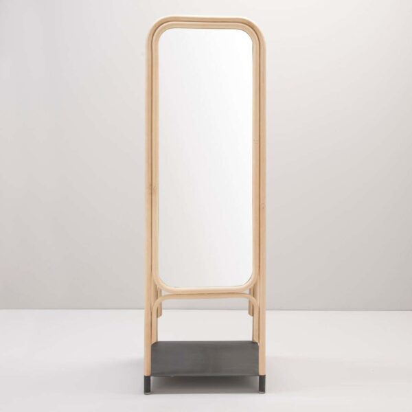Handmade Rattan Mirror | Rattan Rectangle Mirror - Image 2