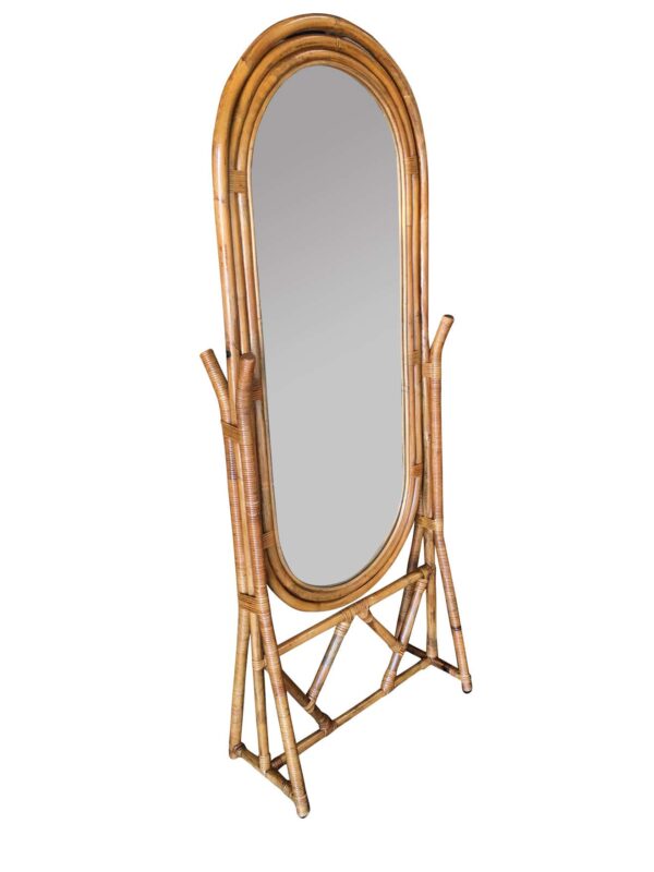 Handmade Rattan Mirror | Rattan Arch Mirror - Image 3
