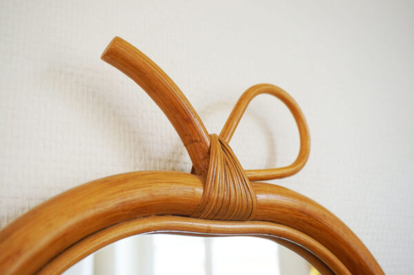 Handmade Rattan Mirror | Rattan Apple Mirror - Image 4